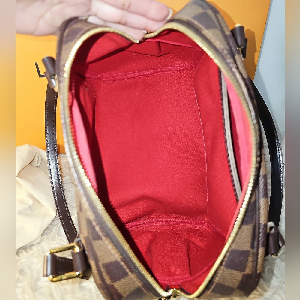 Complete Set "Giftable" Louis Vuitton Shoulder Bag Damier Ebene - Picture 13 of 16